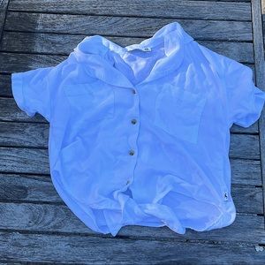 Hollister Button Down Tie Shirt